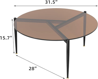 Marron - Glass Table