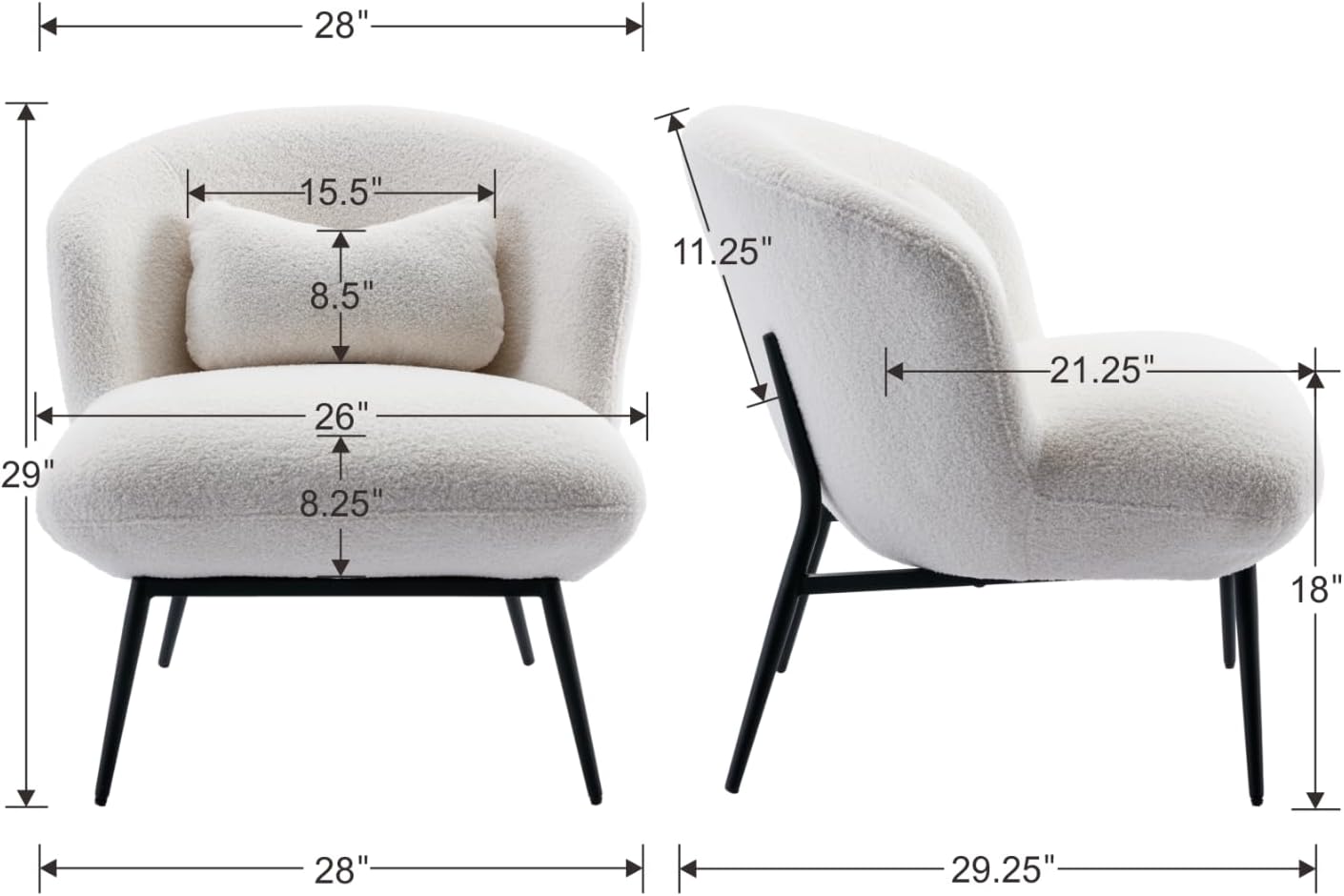 Modern Wool Chair by Opulent Design